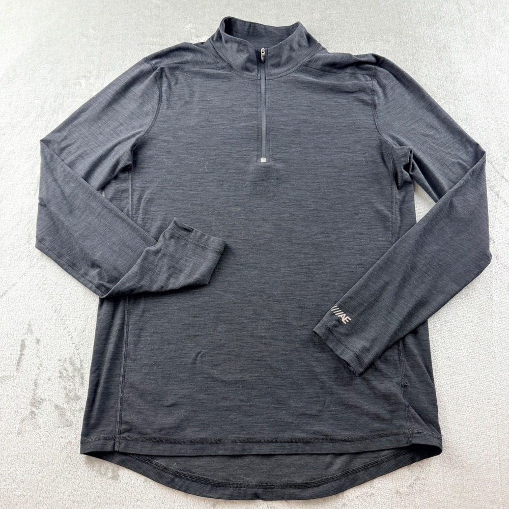 American Eagle AEActive 360 Men's XS Extreme Flex Quarter Zip Pullover Gray